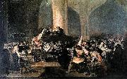 Francisco de Goya Tribunal de la Inquisicion o Auto de fe de la Inquisicion oil painting artist